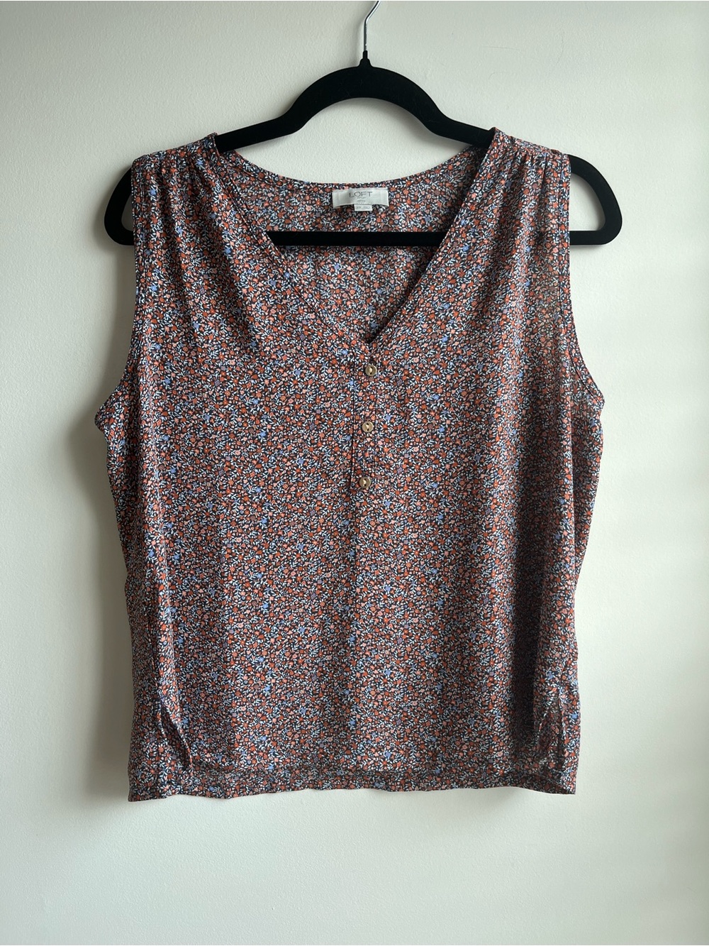 $8 floral loft blouse - M petite